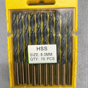Bộ mũi khoan xoắn HSS hộp nhựa vàng